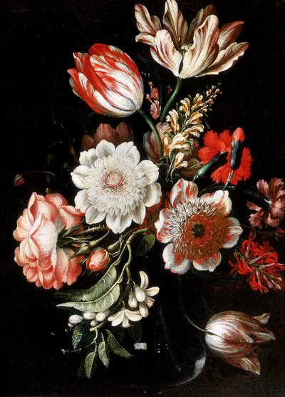 Flowers by Bartolomeo Ligozzi